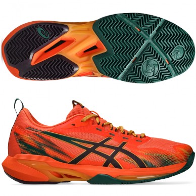 Asics Sonicsmash FF energy orange dark aubergine heren 2026