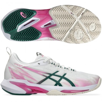 Asics Sonicsmash FF white jewel green dames 2026