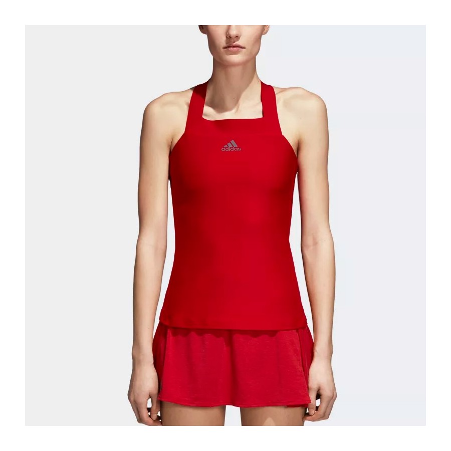 Camiseta de tirantes Adidas Barricade Roja 2018