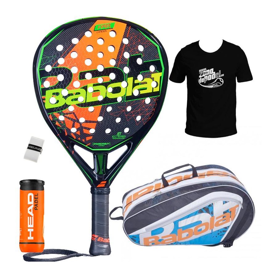 Pack Babolat Viper Carbon + Paletero 2019