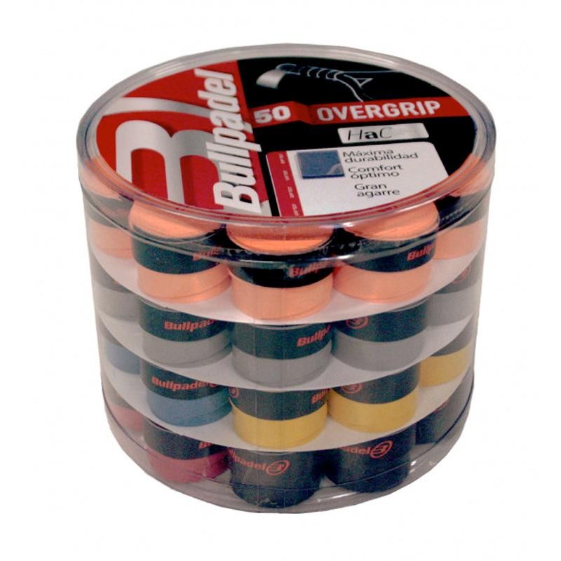 Cubo Overgrips Hac 50 unidades de colores Cubo Overgrips Hac 50 unidades de colores
