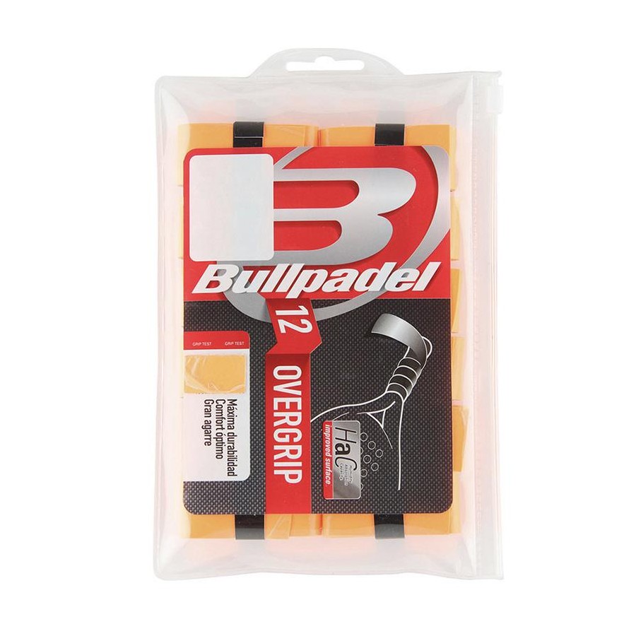 Overgrips Bullpadel GB1600 Pack 12 Naranjas