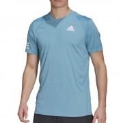 Camiseta Adidas Club 3STR Hazy Blue White