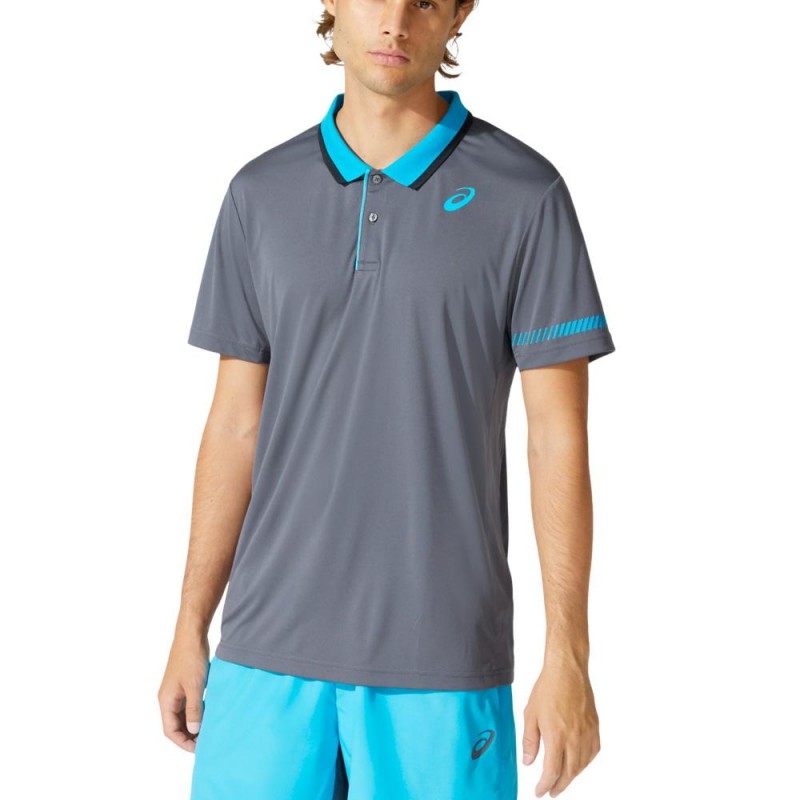 Polo Asics Padel Carrier Grey Polo Asics Padel Carrier Grey