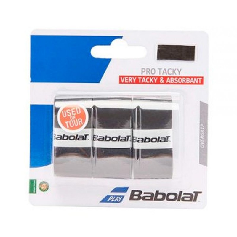 Overgrips Babolat Pro Tacky X3 Negros Overgrips Babolat Pro Tacky X3 Negros