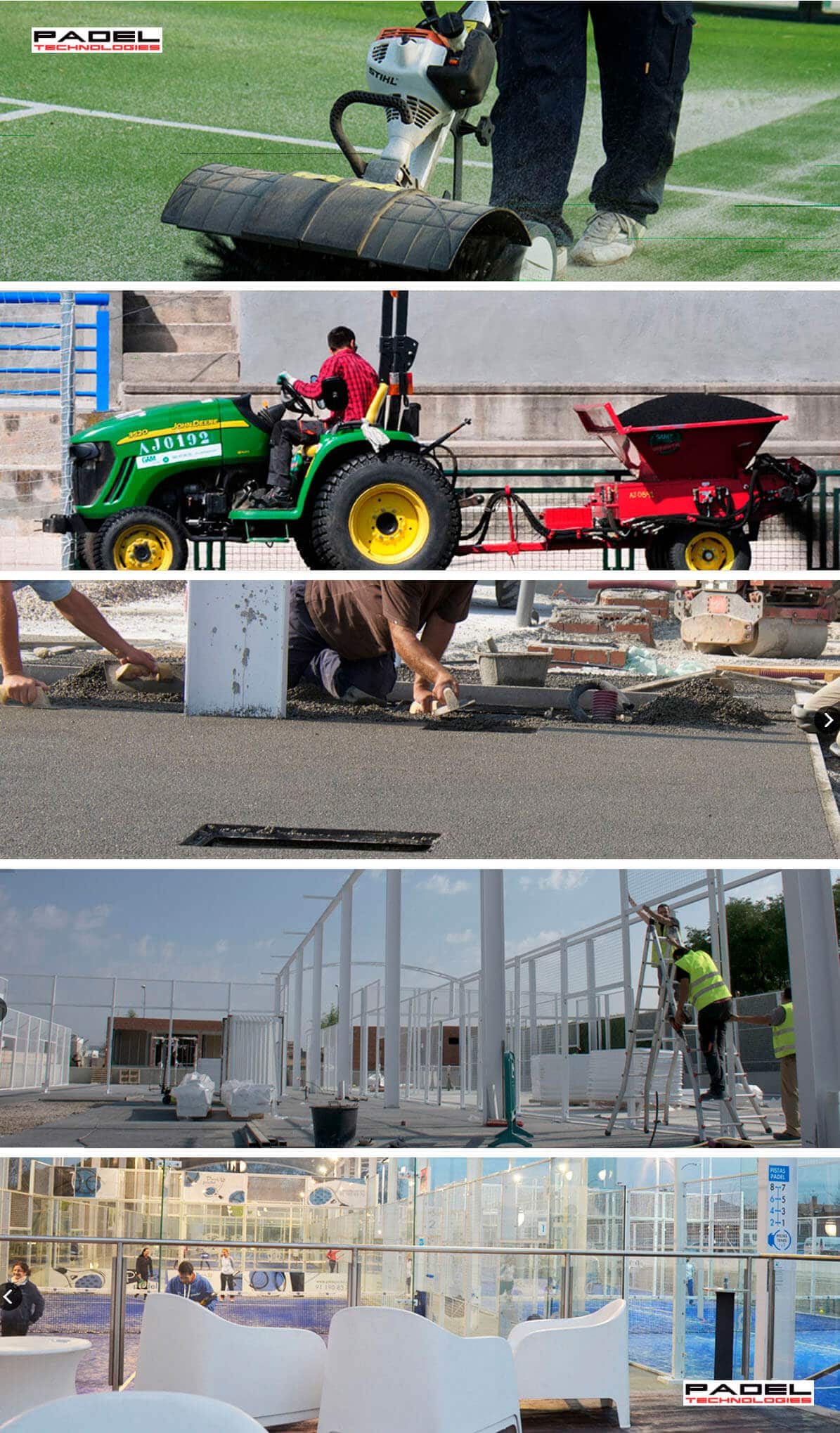 Padel Technologies bouw van padelbanen