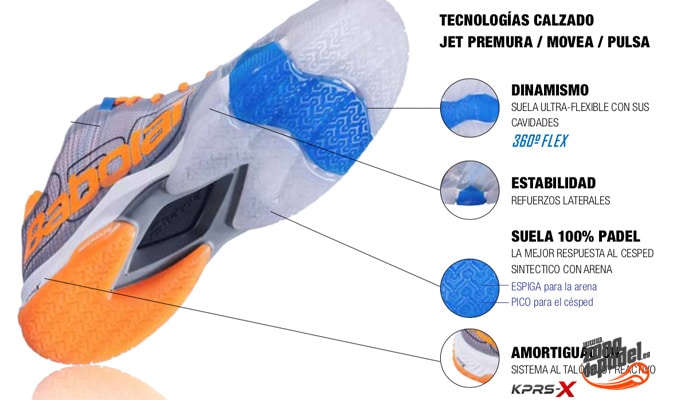 padelschoenen met omnizool