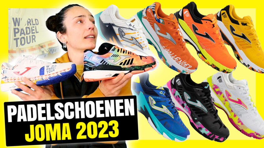 Nieuwe Joma 2023 padelschoenen, de nieuwe World Padel Tour collectie