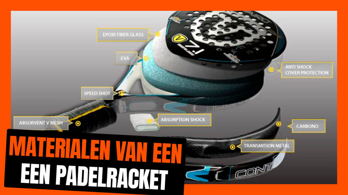 Materialen van een padelracket