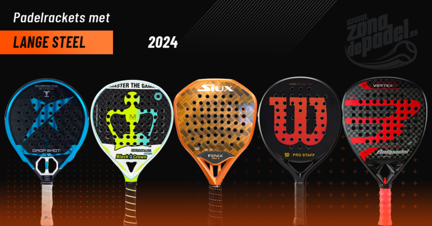 Padelrackets met lange steel 2024: meer grip en controle dan ooit