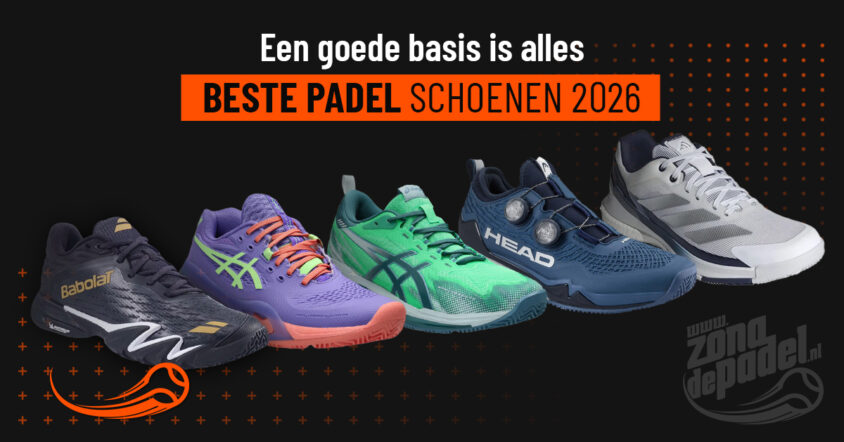 Beste padelschoenen 2026: vergelijk Asics, Adidas, Babolat, Bullpadel en meer.
