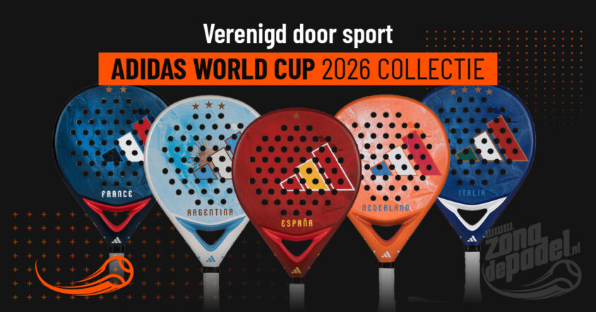 Adidas World Cup 2026: alle padel rackets van het wereldkampioenschap die padel per land vieren