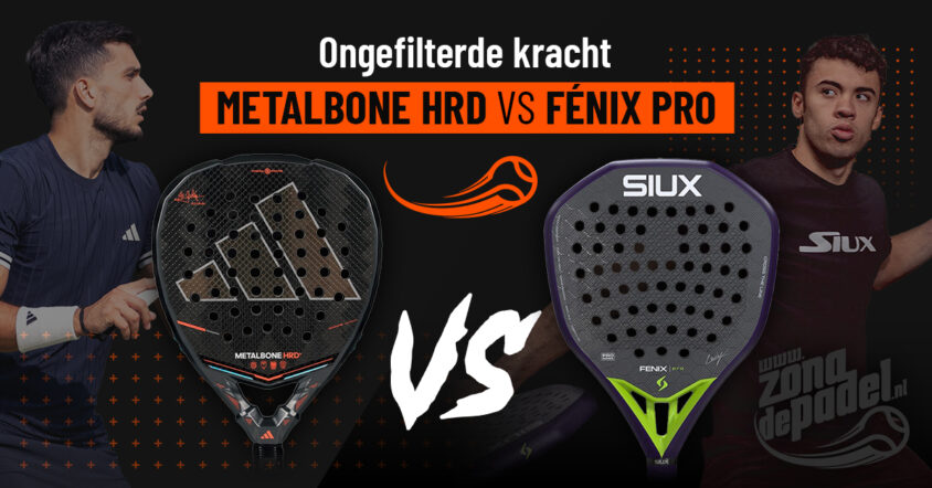 Adidas Metalbone HRD+ 2026 vs Siux Fenix Pro Glow Purple 2026: volledige vergelijking van twee power padel rackets