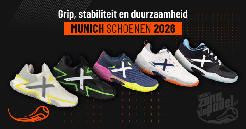 Munich 2026 padelschoenen: gids voor de Icon, Padx, Atomik en Focus collectie.